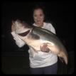 What a monster striped bass